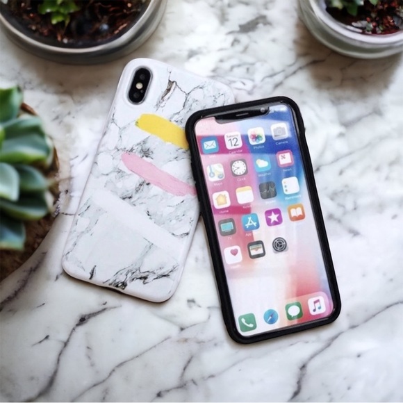NEW iPhone X/XS/7+/8+ Painted Marble Case - Picture 2 of 4